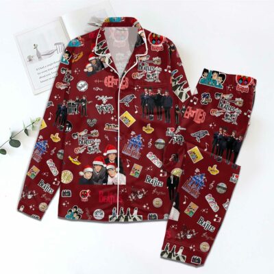 TBTL Set Button Down Long Satin Pajamas HTH1962