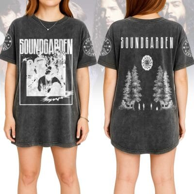 SOUN Washed Distressed T-shirt MNG4624NVH